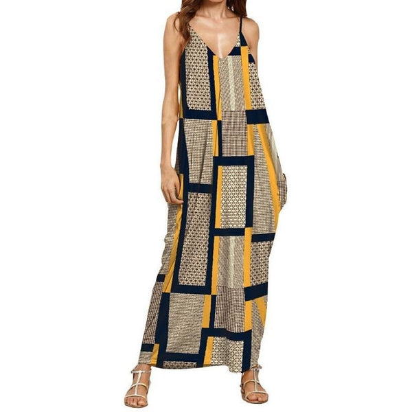 Beach Boho Plus Size Maxi Dress-Bohemian Brunch