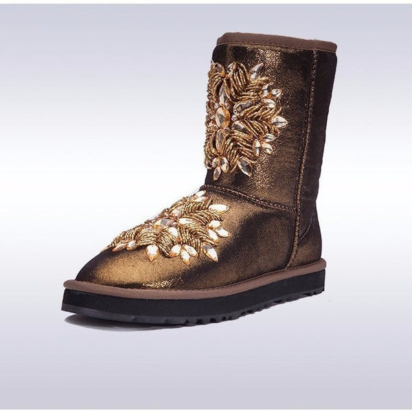 BLING Sheepskin Uggboots-Bohemian Brunch