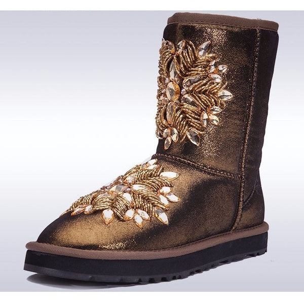 BLING Sheepskin Uggboots-Bohemian Brunch