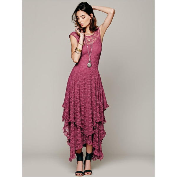 Boho Dance Sheer lace Dress-Bohemian Brunch