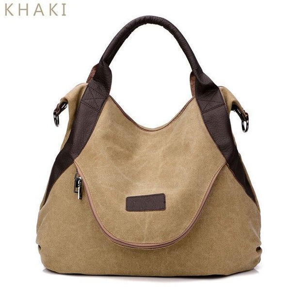 Casual Canvas Boho Tote Women's Handbag-Bohemian Brunch