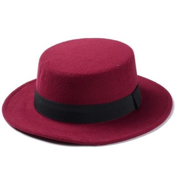 Fedora Boho Gambler Wool Hat-Bohemian Brunch