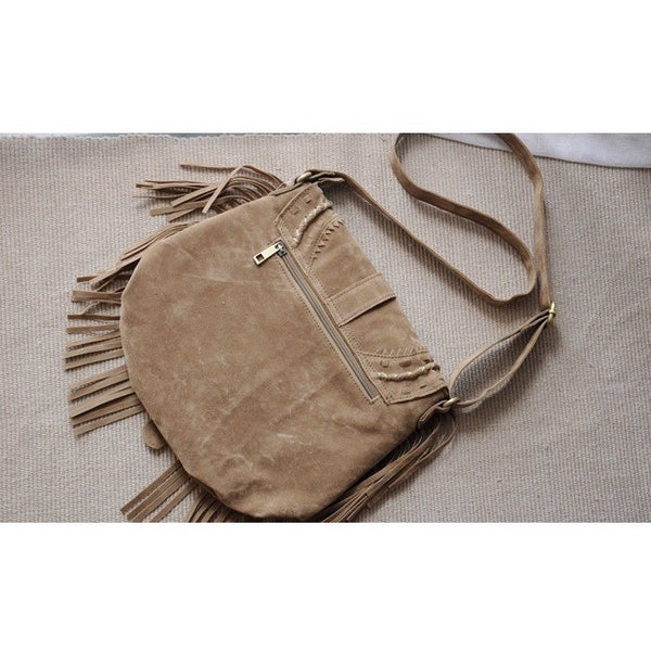 Fringed Messenger Boho Hippie Gypsy Bohemian Festival HandBag-Bohemian Brunch