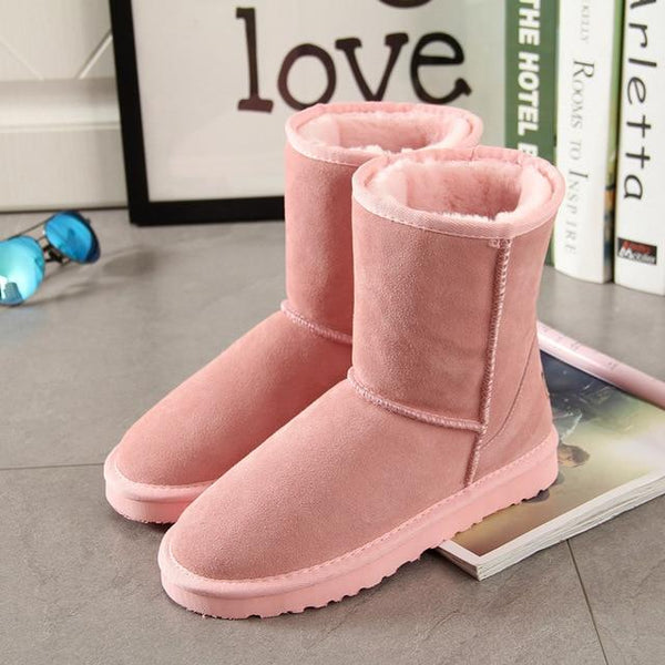 Genuine Cow SuedeWarm Winter Ugg Style Boots-Bohemian Brunch