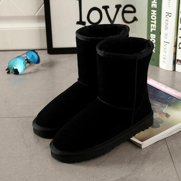 Genuine Cow SuedeWarm Winter Ugg Style Boots-Bohemian Brunch