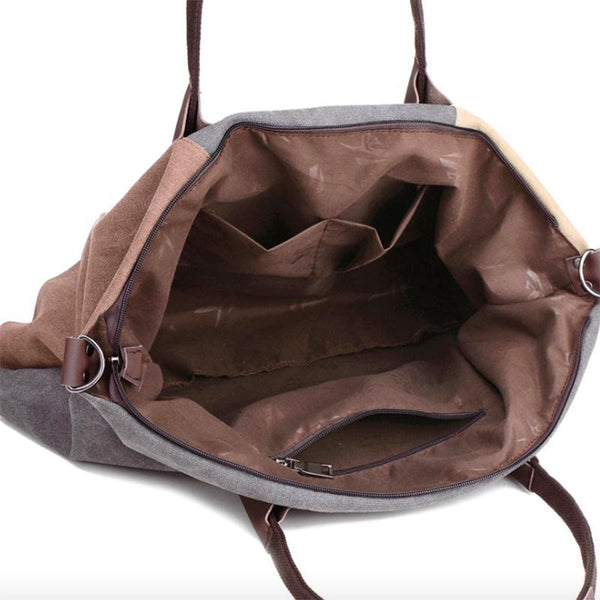 Hobo Shoulder Large Canvas Messenger Bag-Bohemian Brunch