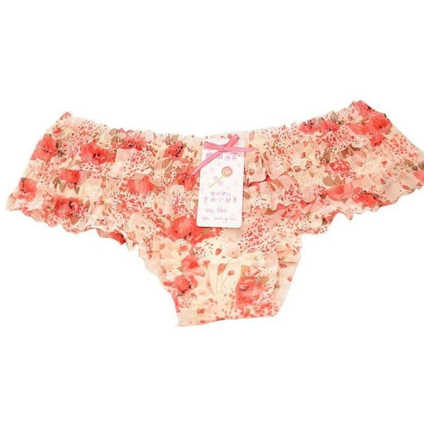 Lace Ruffles Sheer Underwear Briefs-Bohemian Brunch