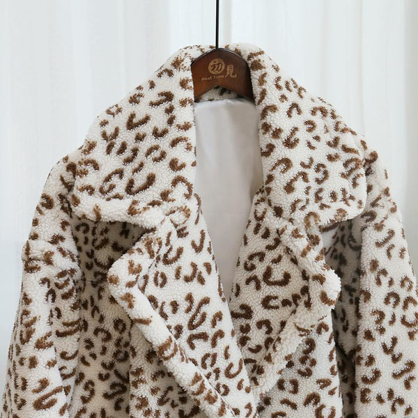 Oversized Leopard Print Boho Jacket Coat Plus Sizes-Bohemian Brunch