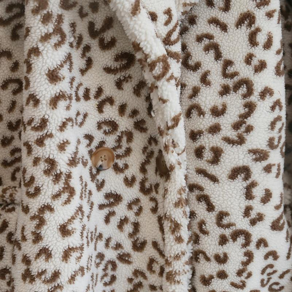 Oversized Leopard Print Boho Jacket Coat Plus Sizes-Bohemian Brunch