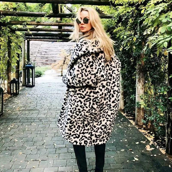 Oversized Leopard Print Boho Jacket Coat Plus Sizes-Bohemian Brunch