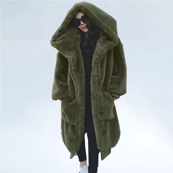 Oversized Winter Faux Fur Boho Streetwear Style Coat Jacket-Bohemian Brunch