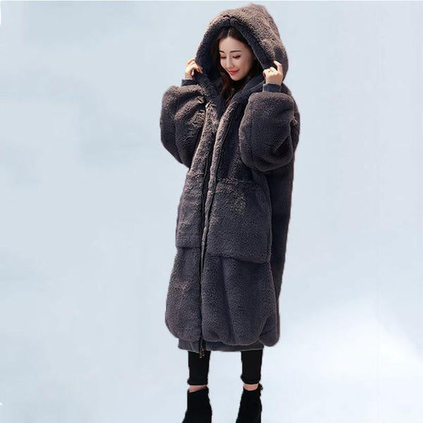 Oversized Winter Faux Fur Boho Streetwear Style Coat Jacket-Bohemian Brunch