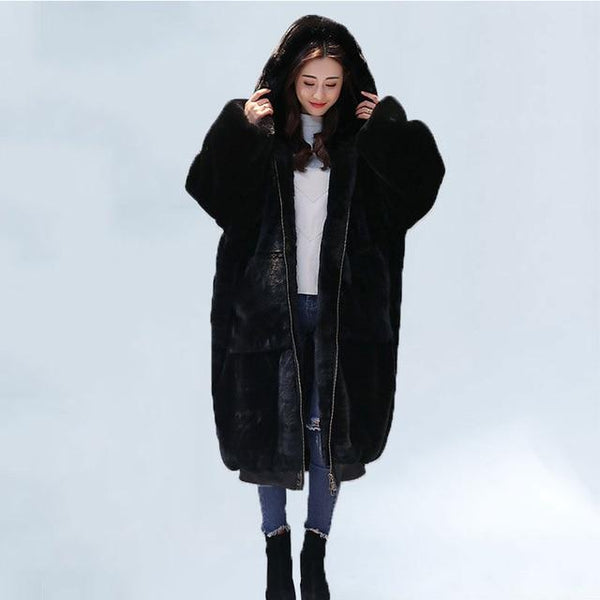 Oversized Winter Faux Fur Boho Streetwear Style Coat Jacket-Bohemian Brunch