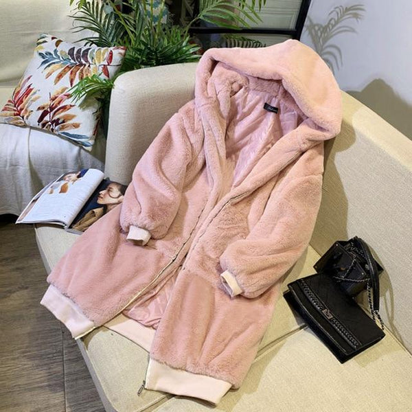 Oversized Winter Faux Fur Boho Streetwear Style Coat Jacket-Bohemian Brunch