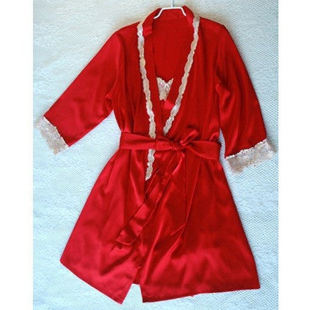 Red Ruby Robe Dressing Gown Set Travel Gift-Bohemian Brunch