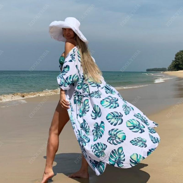 Summer Beach Wear Long Boho Cotton Kinomo-Bohemian Brunch