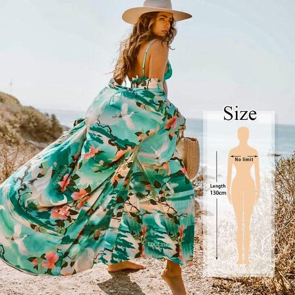 Summer Beach Wear Long Boho Cotton Kinomo-Bohemian Brunch