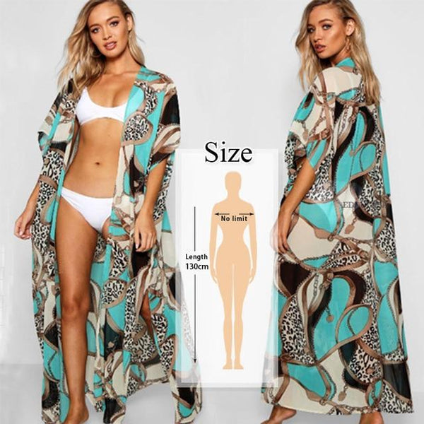 Summer Beach Wear Long Boho Cotton Kinomo-Bohemian Brunch