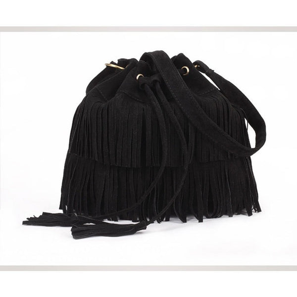 Summer Fringe Boho Bucket Bag-Bohemian Brunch