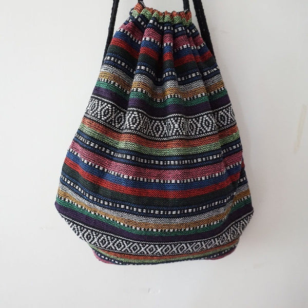 Tribal Boho Chic Drawstring Backpack-Bohemian Brunch