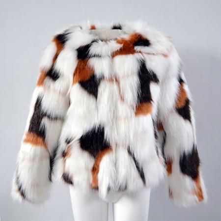 White Boho Faux Fur Coat Elegant Winter Jacket Hairy Overcoat-Bohemian Brunch