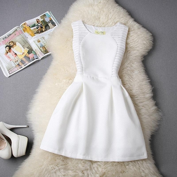 White Dress Party Evening Elegant Prom Dress-Bohemian Brunch