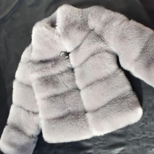 Winter Coat Women Faux Fox Fur Coat Plus Size Women-Bohemian Brunch