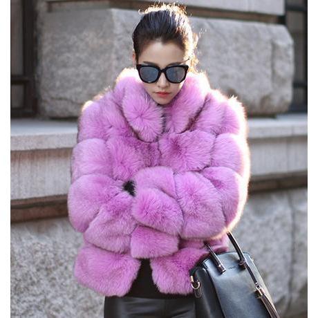 Winter Coat Women Faux Fox Fur Coat Plus Size Women-Bohemian Brunch