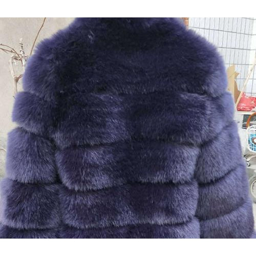 Winter Coat Women Faux Fox Fur Coat Plus Size Women-Bohemian Brunch